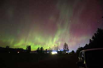 Glacier National Park Northern lights